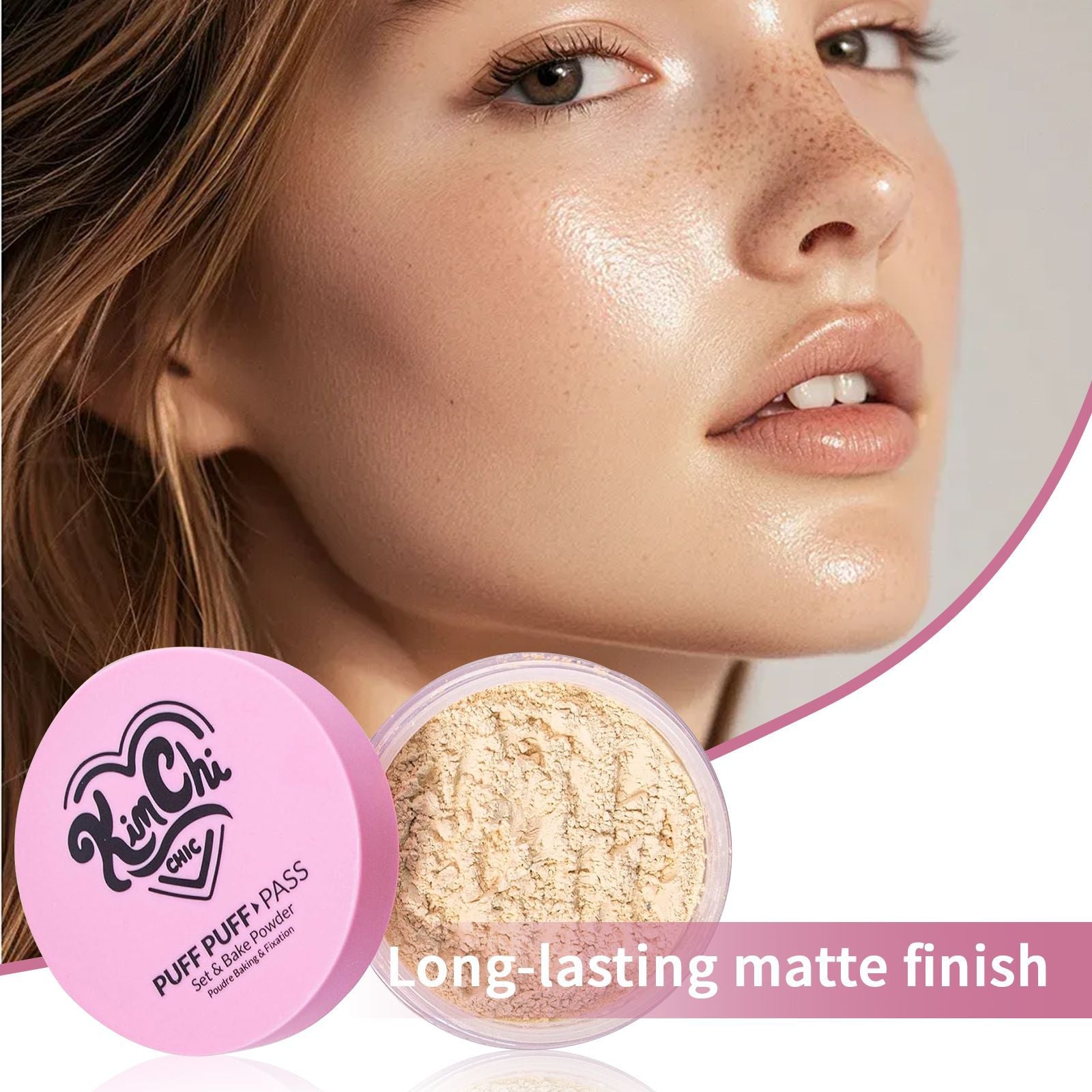 Cross-border New Product Powder Makeup Lightweight Oil Control Matte Breathable Facial Makeup Powder