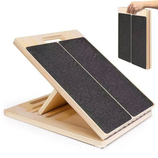 Wooden Stretch Board Calf Stretch Adjustable Achilles Tendon Stretch Sloping Board Exercise Gym Rehabilitation Leg Equipment