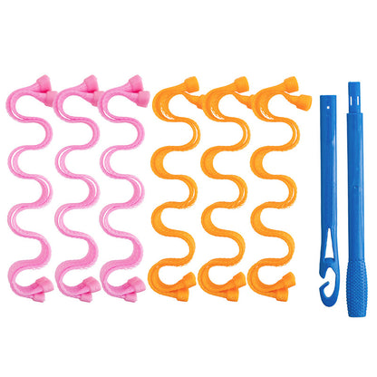 25-65CM Magic Curling Iron Water Ripple Magic Perm Fast Curling Iron Woven Mesh Spiral Roll Sleep