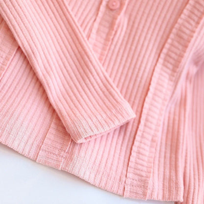 Girls Suit Baby New Korean Style Western Style Girl Long-Sleeved Top Two-Piece Set Kidsren&#039;s Autum Big Kidsren&#039;s Jeans
