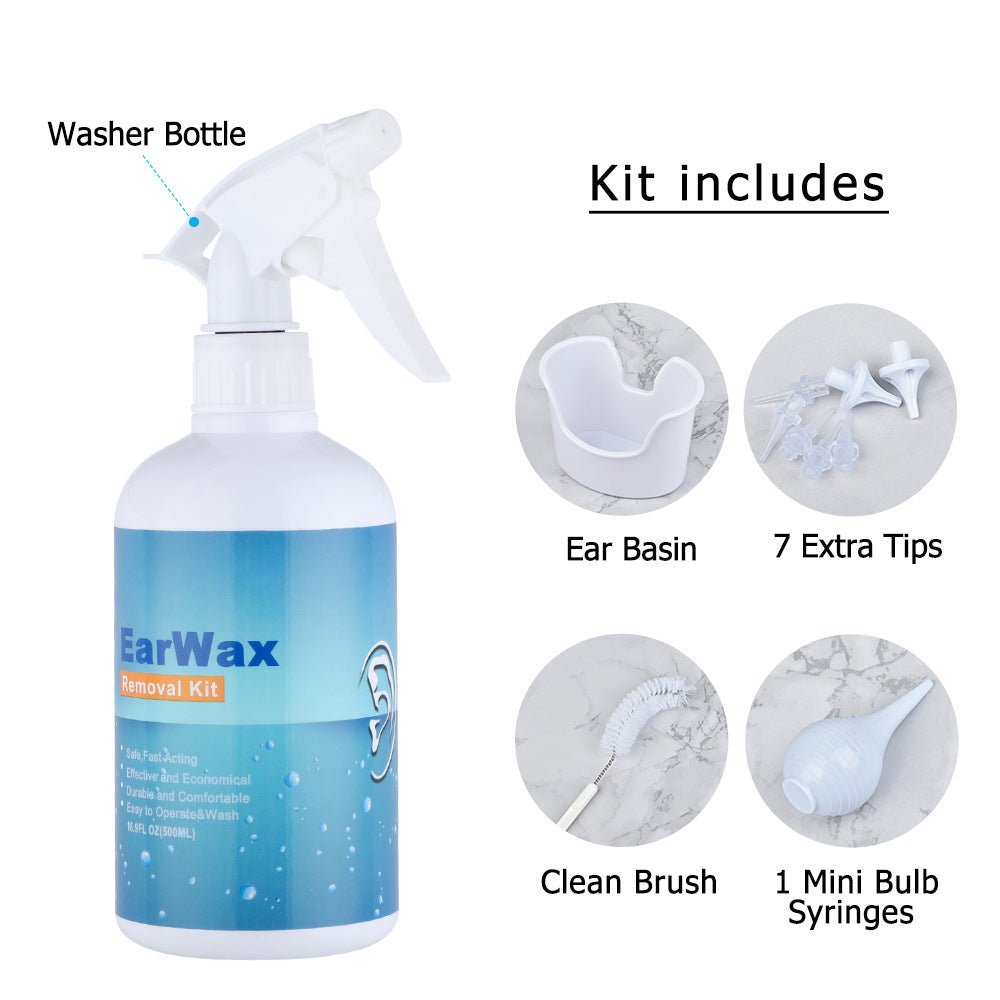 Cross-border Amazon Ear Washing Set Ear Washing Device Tool Set 500ml Ear Washing Artifact Wholesale