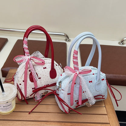 Small Bags For Women New Bags Bow Handbags Shoulder Bags Crossbody Bags Semi-Circular Handbags