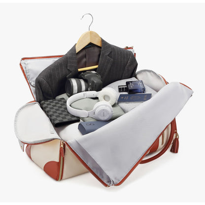 Cross-Border Dropshipping And Hot-Selling Waterproof Pu Foldable Suit Bag, Travel Bag, Trolley Bag