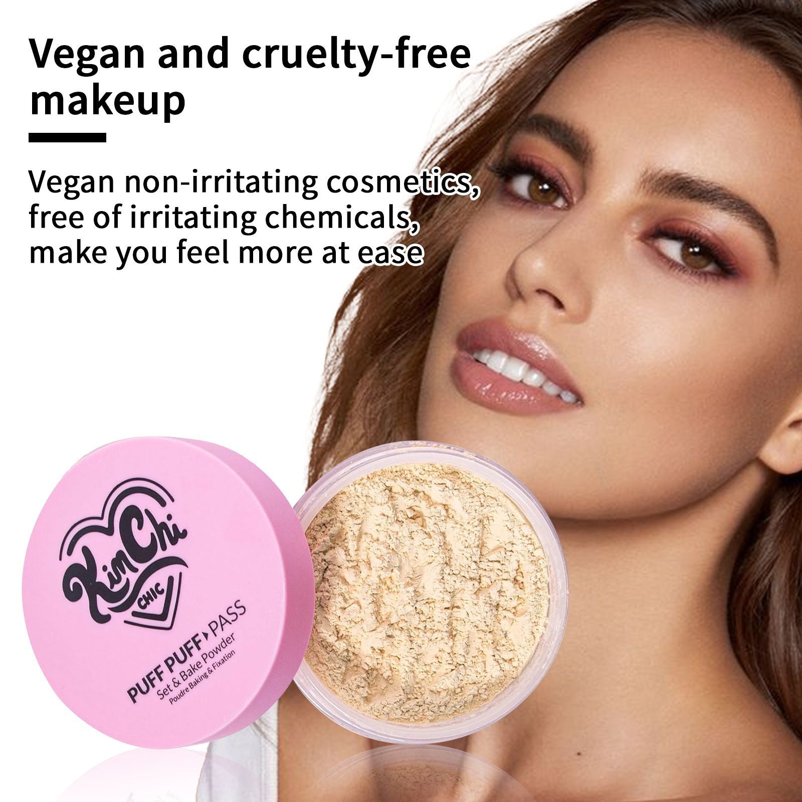 Cross-border New Product Powder Makeup Lightweight Oil Control Matte Breathable Facial Makeup Powder
