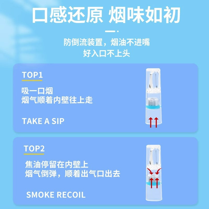 Disposable Cigarette Holder Filter Cigarette Men And Women Purifying Smoke And Clearing The Lungs Disposable Thick And Thin Dual-Use Cigarette Butt Filter Wholesale