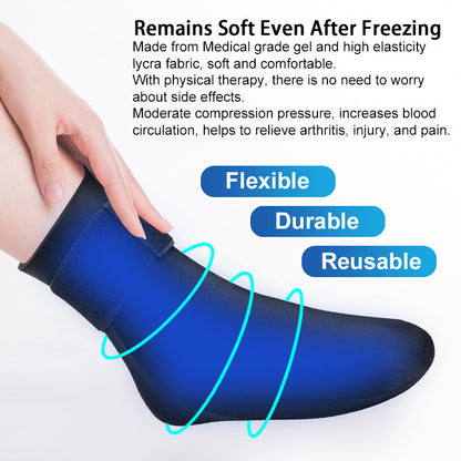 Ice Foot Cover Cold And Hot Dual-use Solid Gel Fabric Elastic Ice Ankle
