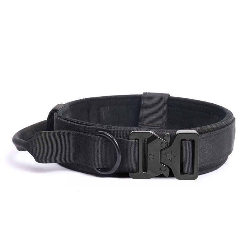 Pet Collar Tactical Collar Outdoor Training Adjustable Explosion-proof Dash Collar Tactical Dog Collar Leash