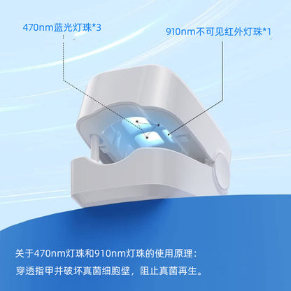 Ultraviolet Manicure Machine Laser Light Fungus Cleaning Quick Drying Phototherapy Light Onychomycosis Auxiliary Care Equipment Manicure Lamp