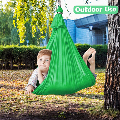 Children&#039;s Elastic Hammock Indoor And Outdoor Swing Children&#039;s Sensory Soft Elastic Swing Hammock Yoga Supplies