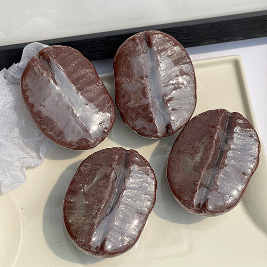 Coffee Bean Handmade Soap Plant Tulip Beauty Soap Fragrance Lasting Cleansing Bath Soap
