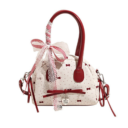 Small Bags For Women New Bags Bow Handbags Shoulder Bags Crossbody Bags Semi-Circular Handbags