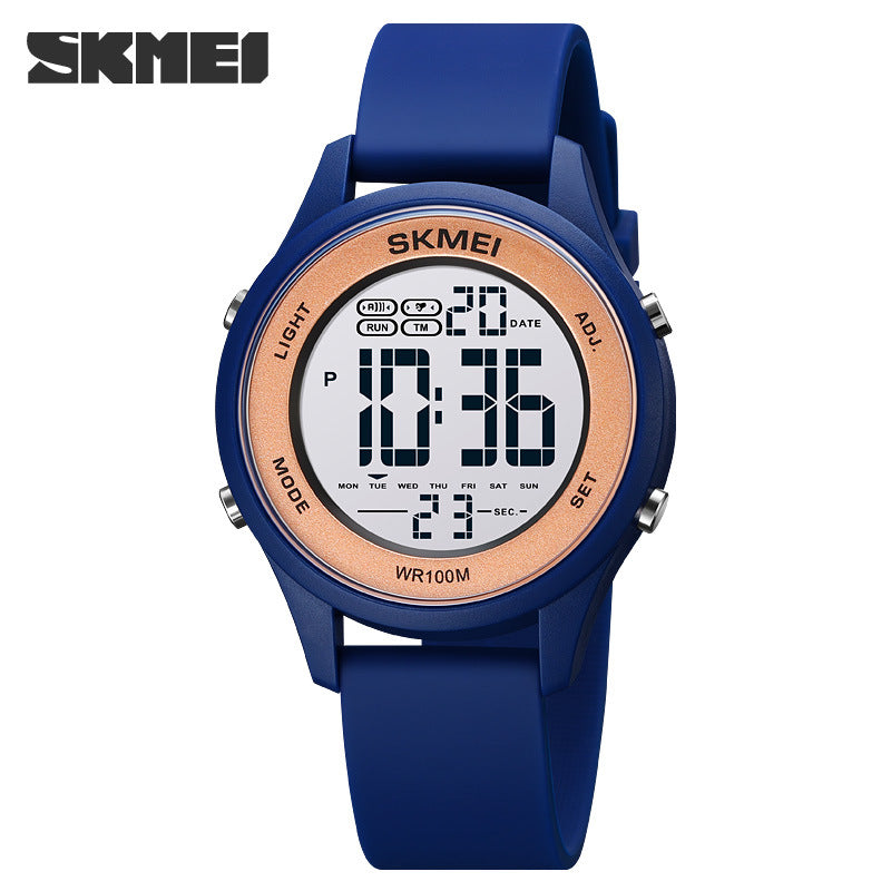 Skmei A Generation Couple Electronic Watch 1758 Ultra-thin Multi-function Watch Female Student Chronograph Waterproof Watch