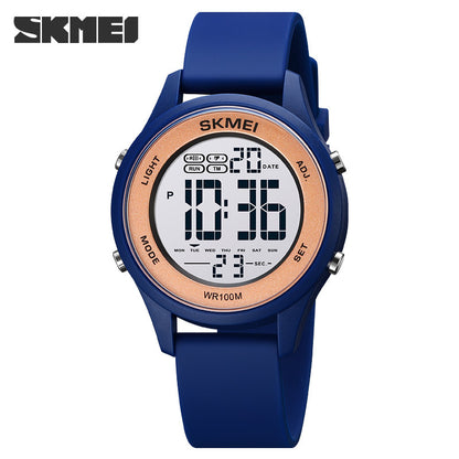 Skmei A Generation Couple Electronic Watch 1758 Ultra-thin Multi-function Watch Female Student Chronograph Waterproof Watch