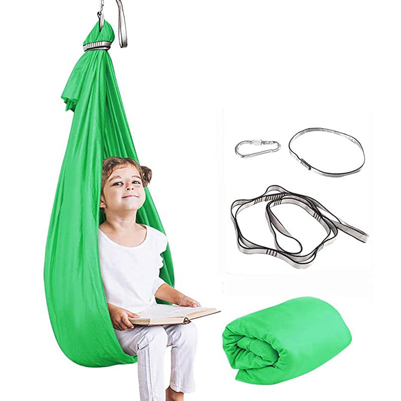 Children&#039;s Elastic Hammock Indoor And Outdoor Swing Children&#039;s Sensory Soft Elastic Swing Hammock Yoga Supplies