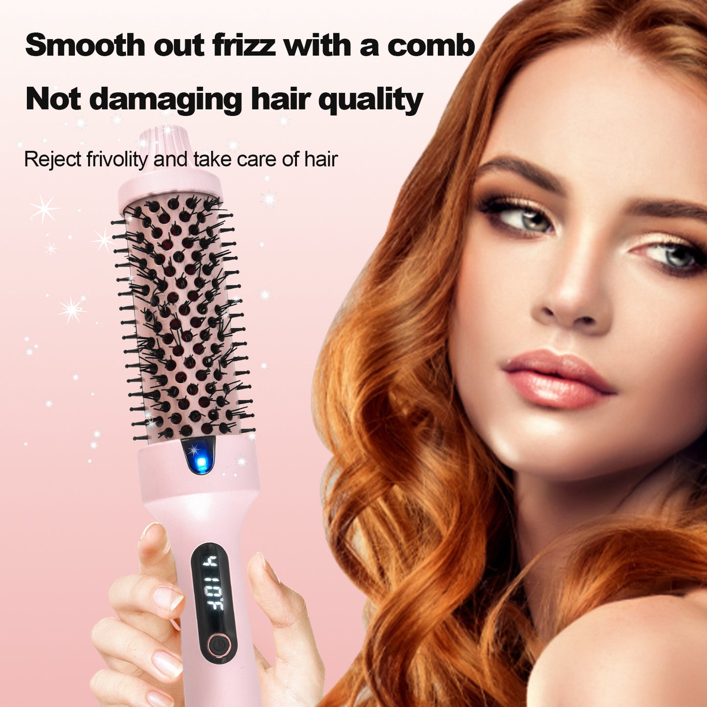 Fluffy Comb Straight Hair Comb Perm Hair Curling Rod Straight Curling Dual-purpose Bang Perm Hair Stick
