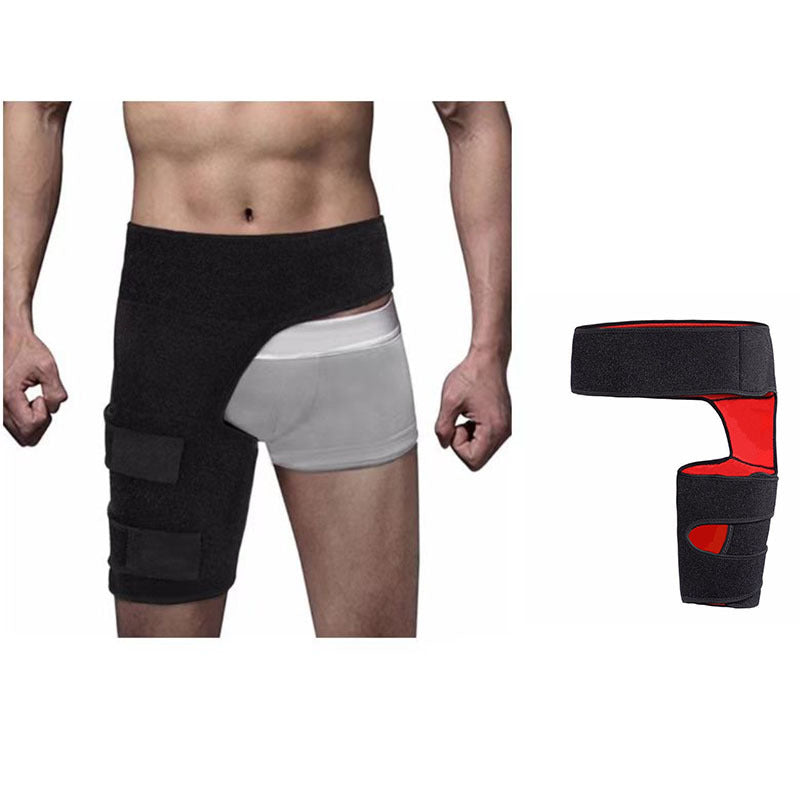 Cross-border Amazon Fitness Leggings Groin Belt Anti-muscle Strain Hip Protection Belt Weightlifting Thigh Sports Protective Gear