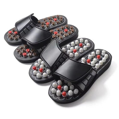 Massage Slippers Polka Dot Japanese Rotating Health Massage Slippers Acupoint Health Care Foot Health Slippers
