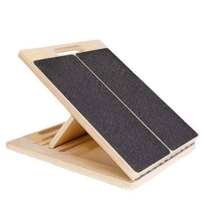 Wooden Stretch Board Calf Stretch Adjustable Achilles Tendon Stretch Sloping Board Exercise Gym Rehabilitation Leg Equipment