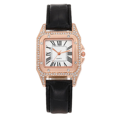 New Fashion Watch Female Wine Barrel Square Belt Ladies Watch Female Watch Student Korean Casual Watch