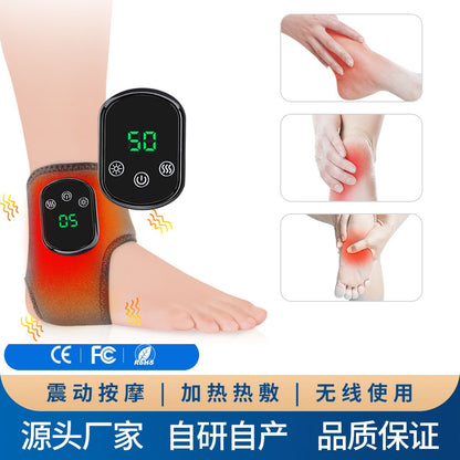 New Rechargeable Ankle Protection Hot Compress Massage Relaxation Ankle Support Joint Electric Foot Massager