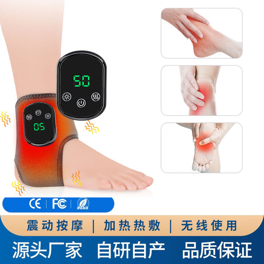 New Rechargeable Ankle Protection Hot Compress Massage Relaxation Ankle Support Joint Electric Foot Massager