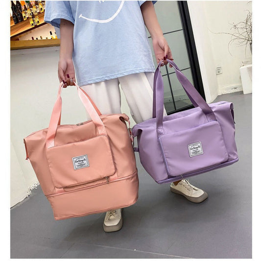 Women&#039;s Folding Portable Large Capacity Short-distance Travel Duffel Bag Storage Bag For Swimming Yoga Fitness Bag