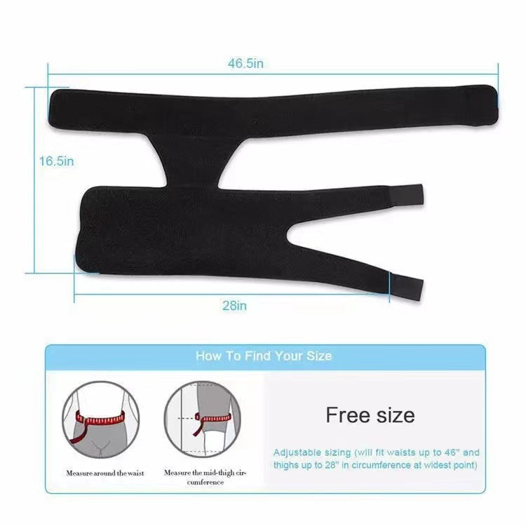 Cross-border Amazon Fitness Leggings Groin Belt Anti-muscle Strain Hip Protection Belt Weightlifting Thigh Sports Protective Gear