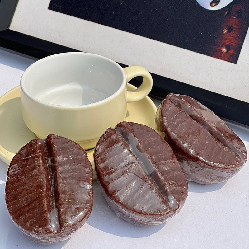 Coffee Bean Handmade Soap Plant Tulip Beauty Soap Fragrance Lasting Cleansing Bath Soap