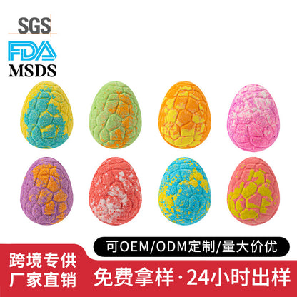 Amazon In Stock Dinosaur Egg Bath Salt Ball Children&#039;s Toy Bath Ball Essential Oil Explosion Salt Bath Ball Aromatherapy Bubble Bomb