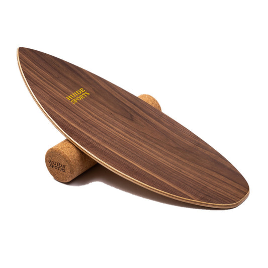 New North American Walnut Skin Fish-shaped Balance Board Wooden Fitness Board Ski Yoga Training Balance Board Bending Board