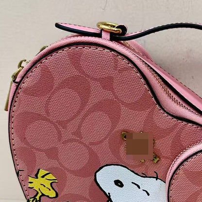 Women&#039;s Bag Cartoon Heart-shaped Bag Trendy All-match Shoulder Bag Personalized Messenger Bag