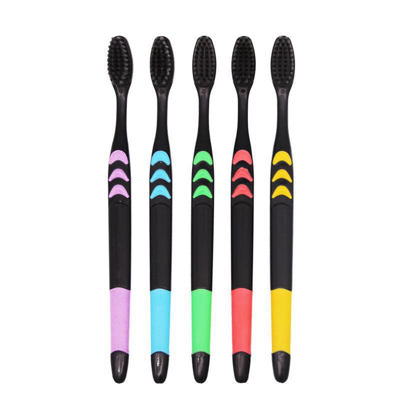 10 Packs Of Soft-bristled Toothbrushes Small Moon Bamboo Charcoal Hair Ultra-fine Ultra-soft Adult Student Toothbrush Family Affordable Package
