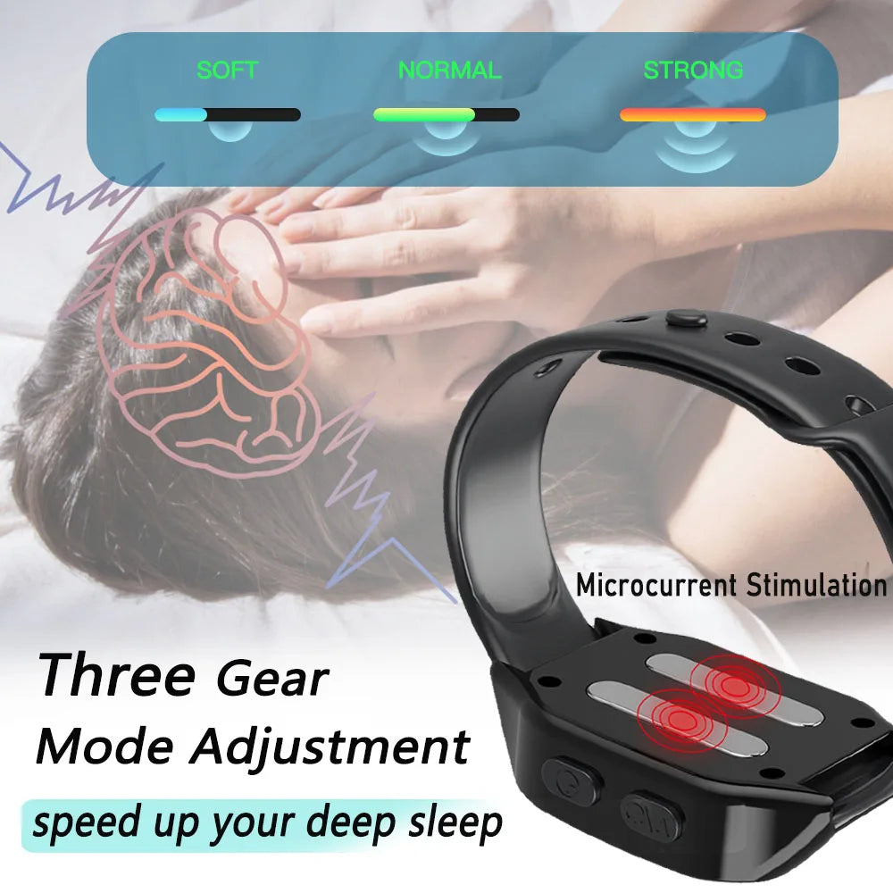 Sleep Aid Watch Microcurrent Pulse Sleeping Anti-anxiety Insomnia Hypnosis Device Relief Relax Hand Massage Pressure Soothing - Sleep &amp;amp;amp;amp;amp; Snoring