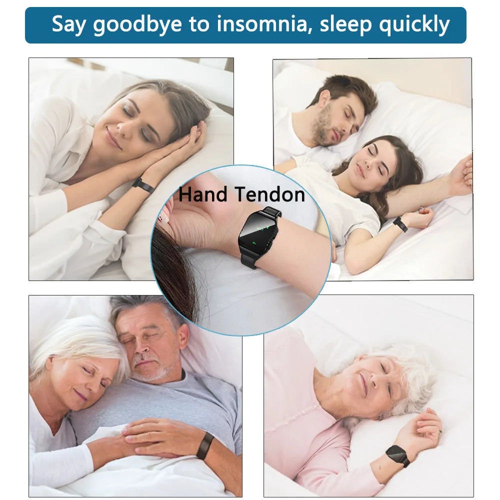 Sleep Aid Watch Microcurrent Pulse Sleeping Anti-anxiety Insomnia Hypnosis Device Relief Relax Hand Massage Pressure Soothing - Sleep &amp;amp;amp;amp;amp; Snoring