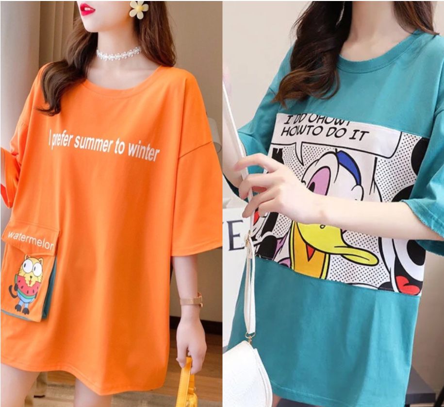 1688 Stall Source 2022 Summer Short-sleeved T-shirt Women Korean Version Loose Hot Sale Plus Size Women&#039;s Clothing Wholesale Online