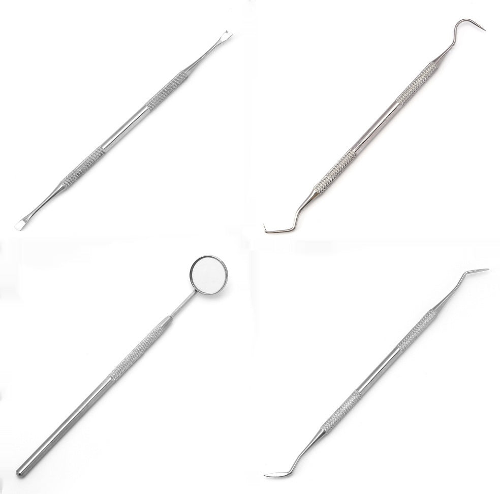 Stainless steel dentist tool set dental mirror
