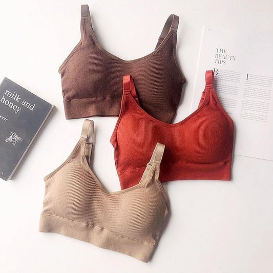 The original single underwear popular vest without steel ring girls sports bra